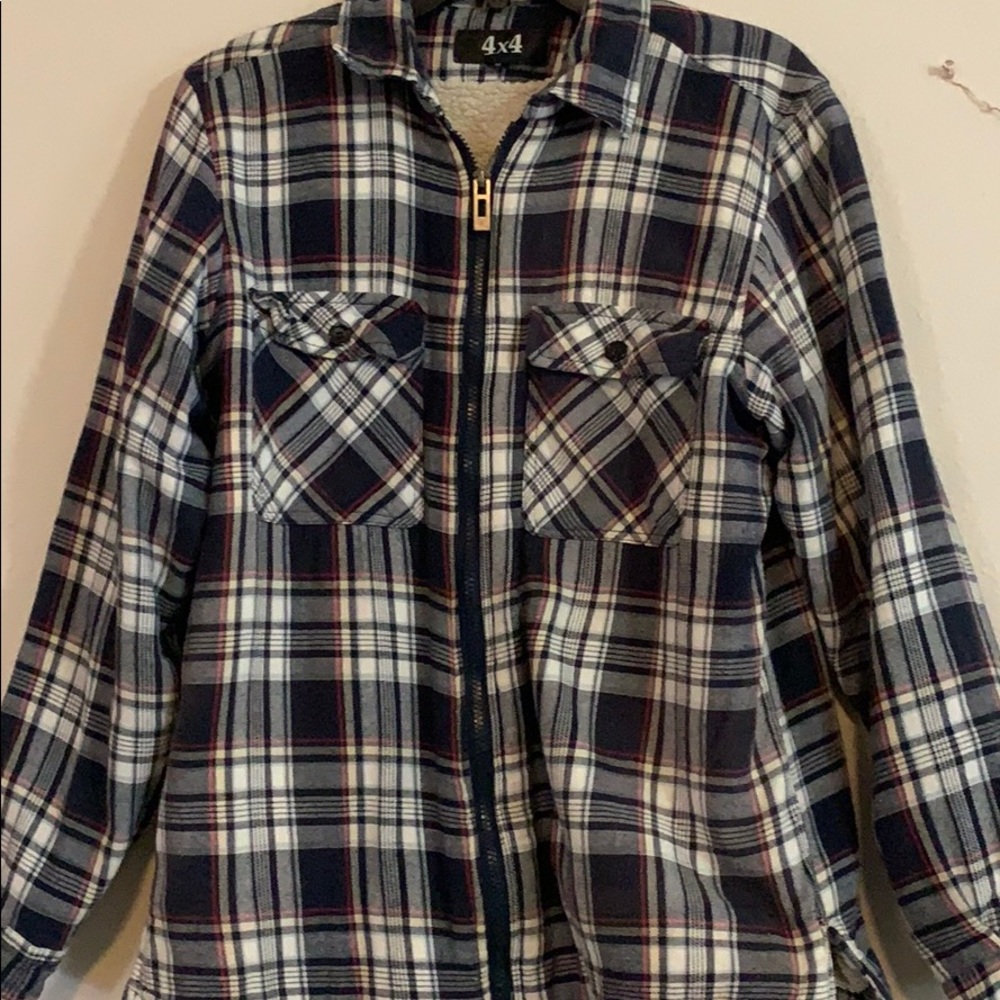 Lumberjack flannel zip up